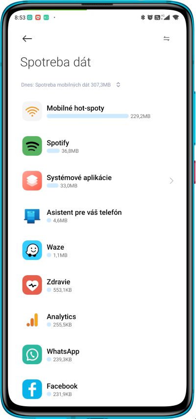 Spotreba dat aplikaciami_xiaomi_2