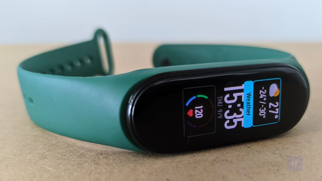 Xiaomi Mi Band zmena widgetov obrazovky
