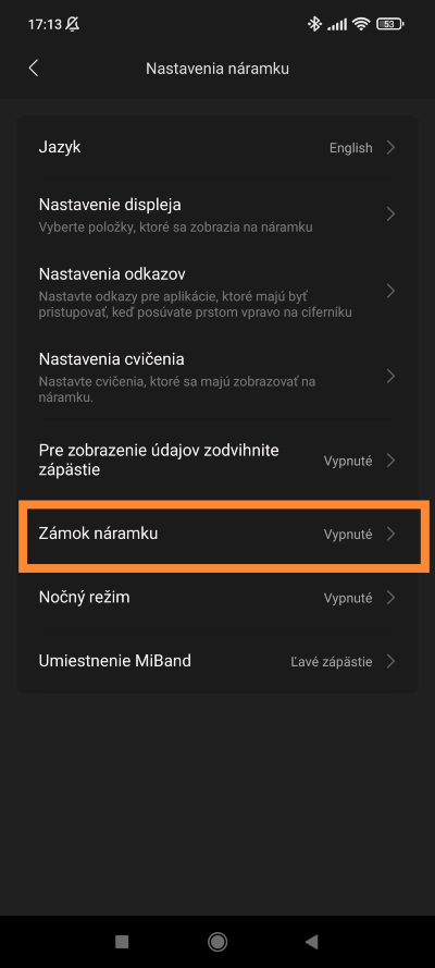 Mi Fit návod