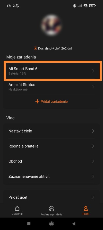 Mi Fit návod