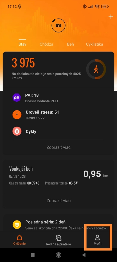 Mi Fit návod