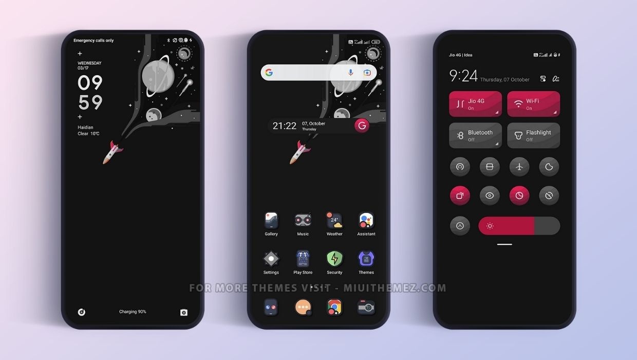 Xiaomi téma Simple theme V12