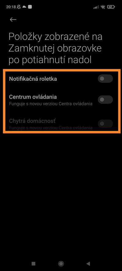 Notifikácie zamknutá obrazovka MIUI
