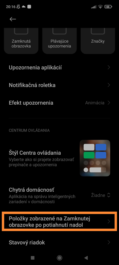 Notifikácie zamknutá obrazovka MIUI