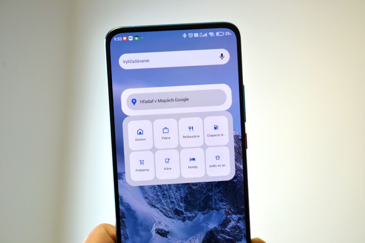 Google Mapy novy Widget s ponukou rychlej navigacie