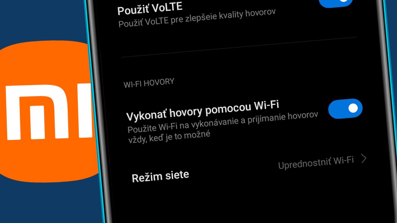 VoWiFi v xiaomi telefone