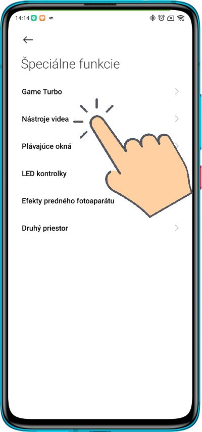 Xiaomi panel s nastrojmi videa a zvuku_2