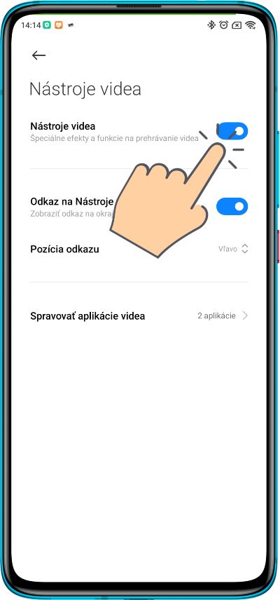 Xiaomi panel s nastrojmi videa a zvuku_3