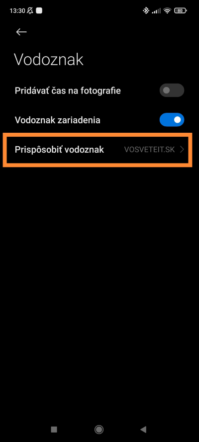 Xiaomi vodoznak