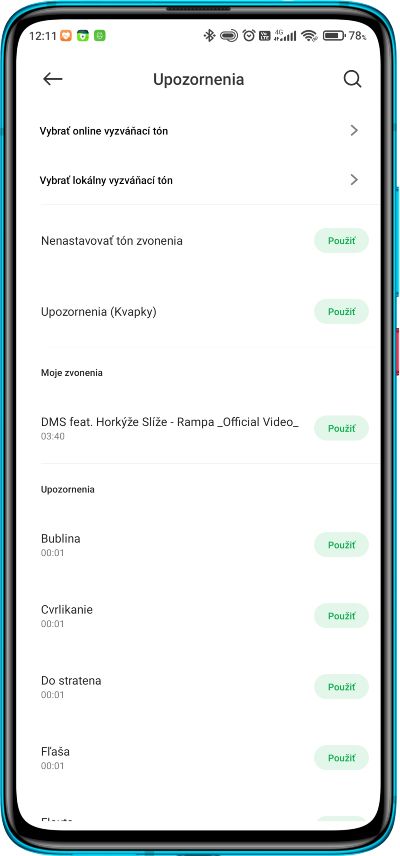 a potom Zvuk. Teraz si budete môcť zvoliť tón upozornenia pre konkrétnu aplikáciu_6