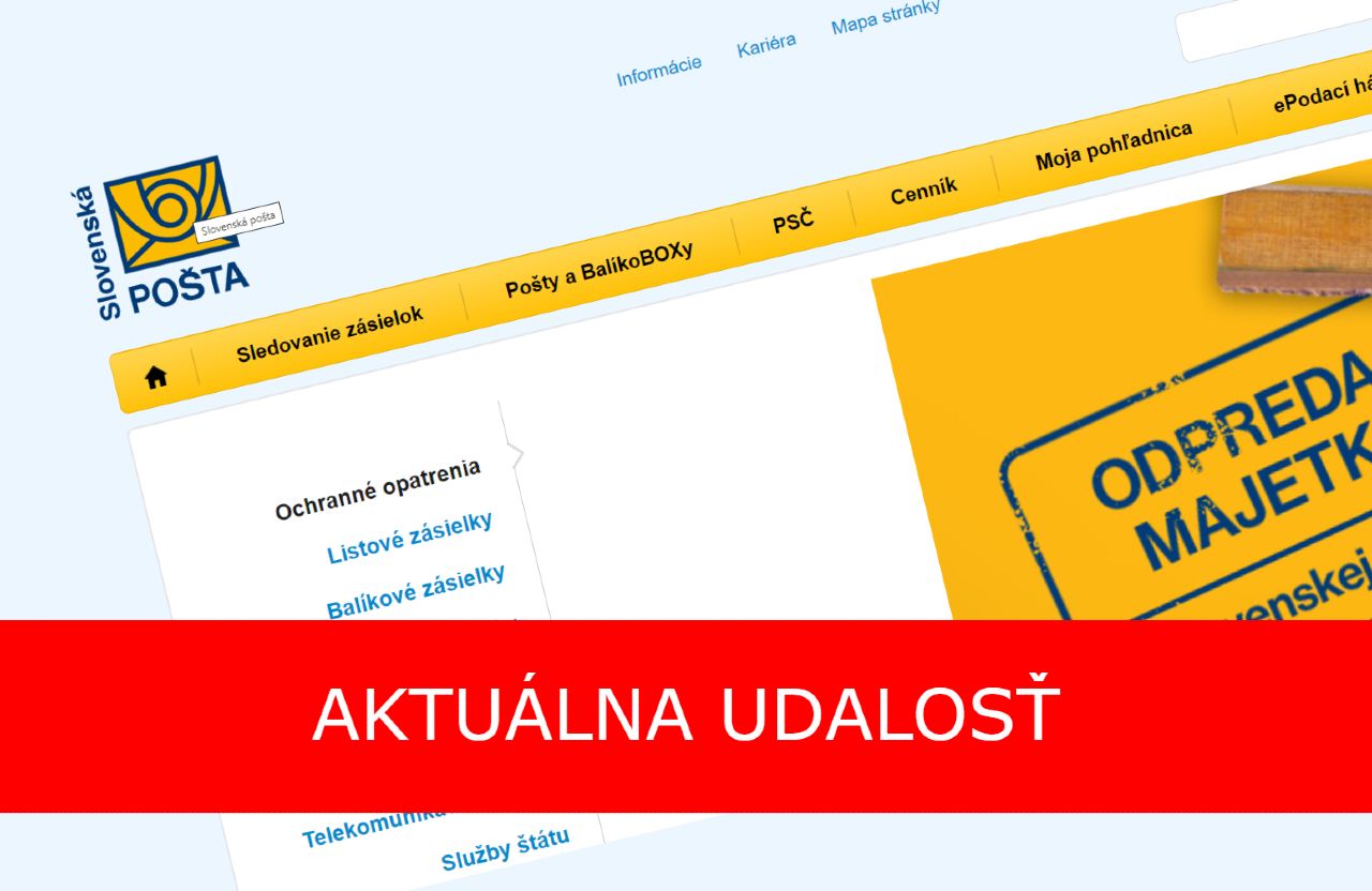slovenska posta aktualna udalost