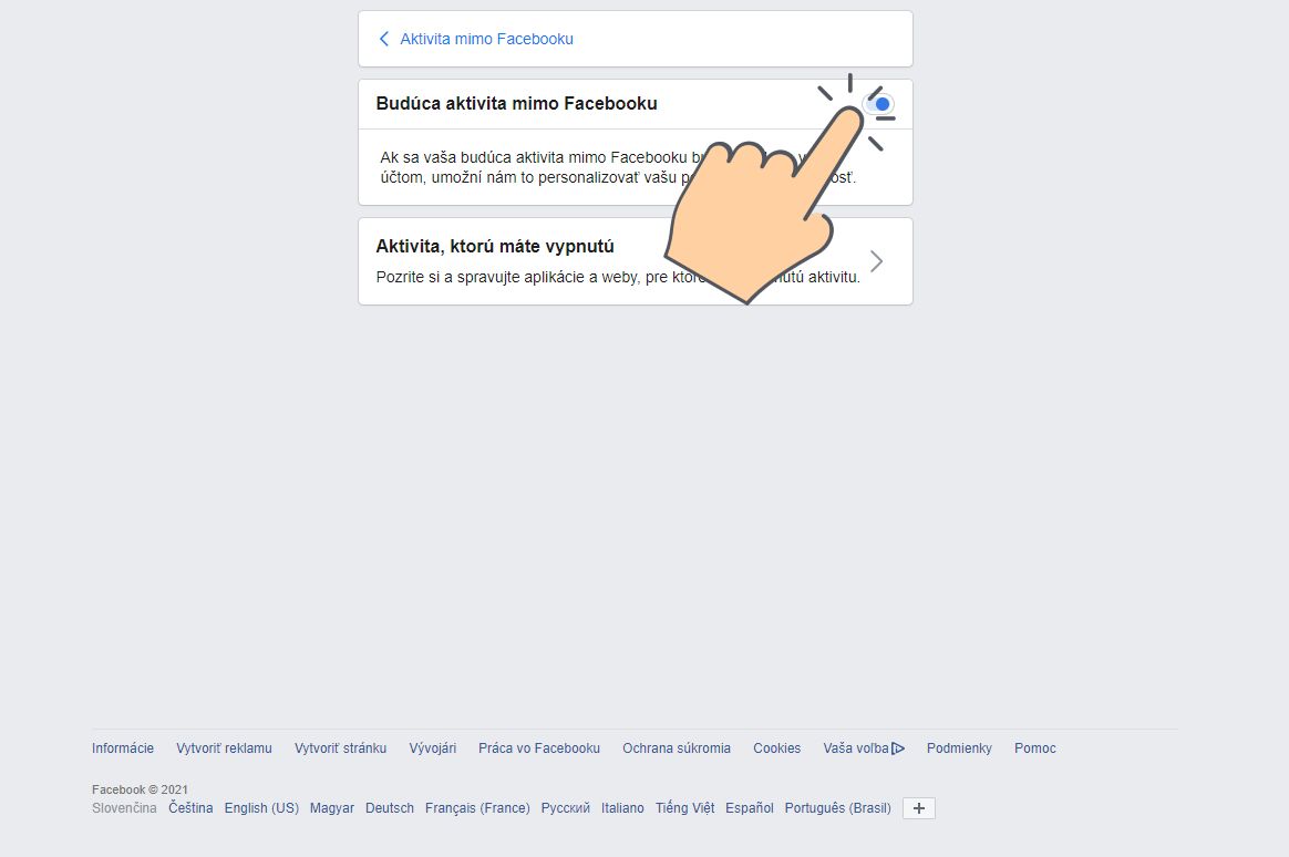 vypnutie sledovania aktivity facebookom mimo stranok facebooku_1