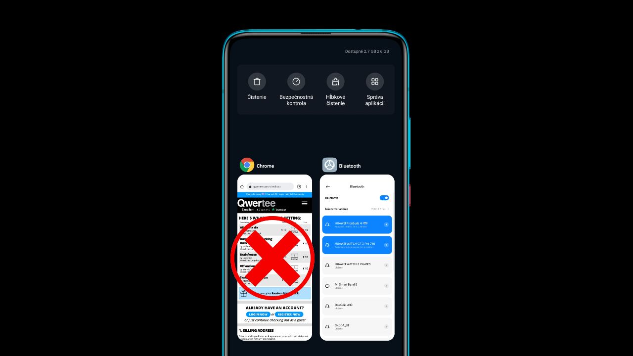 zatvaranie aplikacii Android