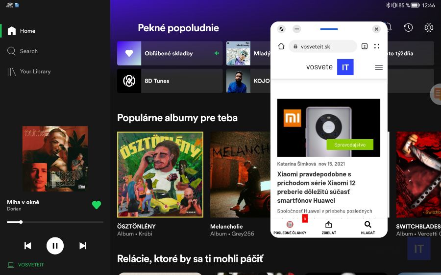 Huawei MatePad 11_multitasking plavajuce aplikacie_1