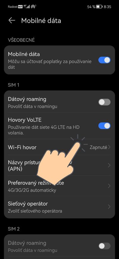 Huawei_VoWiFi a VoLTE_ako aktivovat_navod_krok_3