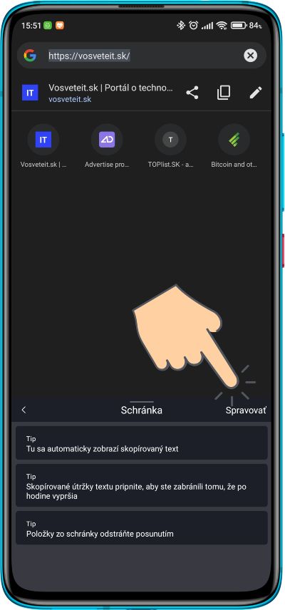 Swiftkey_funkcia kopirovania textu medzi zariadeniami_2