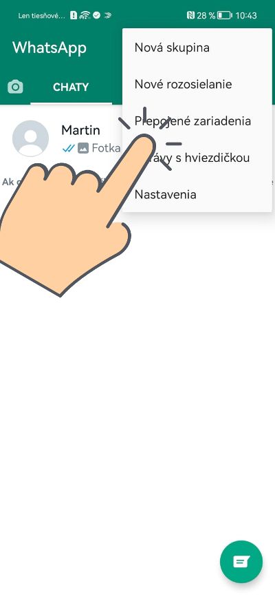 WhatsApp prepojenie zariadení_1