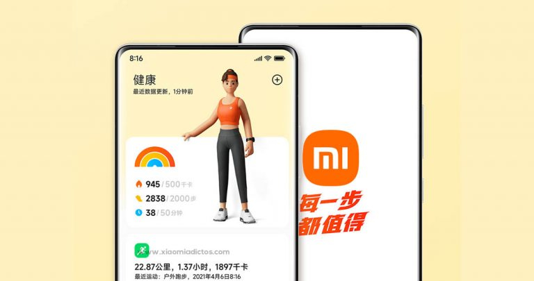 Xiaomi Sport aplikácia