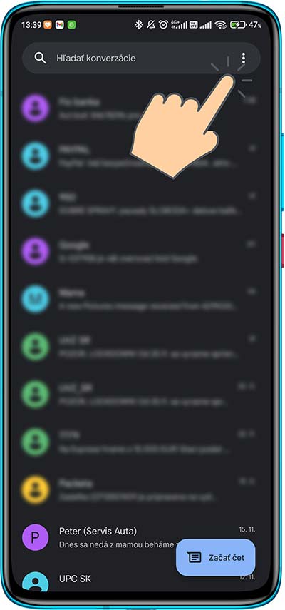 Ako zapnut ochranu pre Spamom_aplikacia Spravy_1