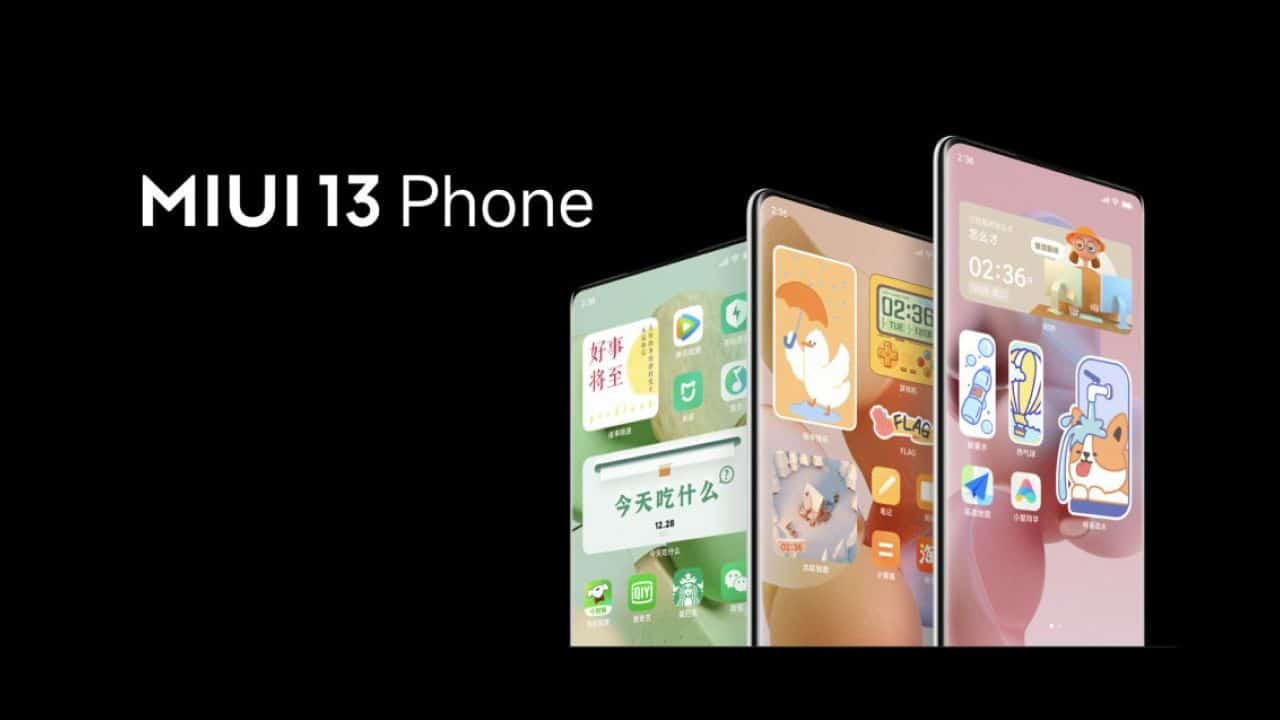 MIUI 13 kompatibilne telefony