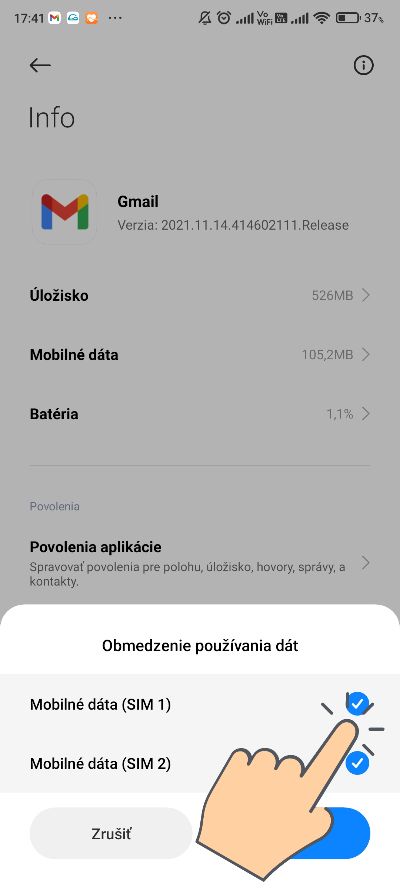 Obmedzenie aplikaciam pristupu k mobilnemu internetu_2