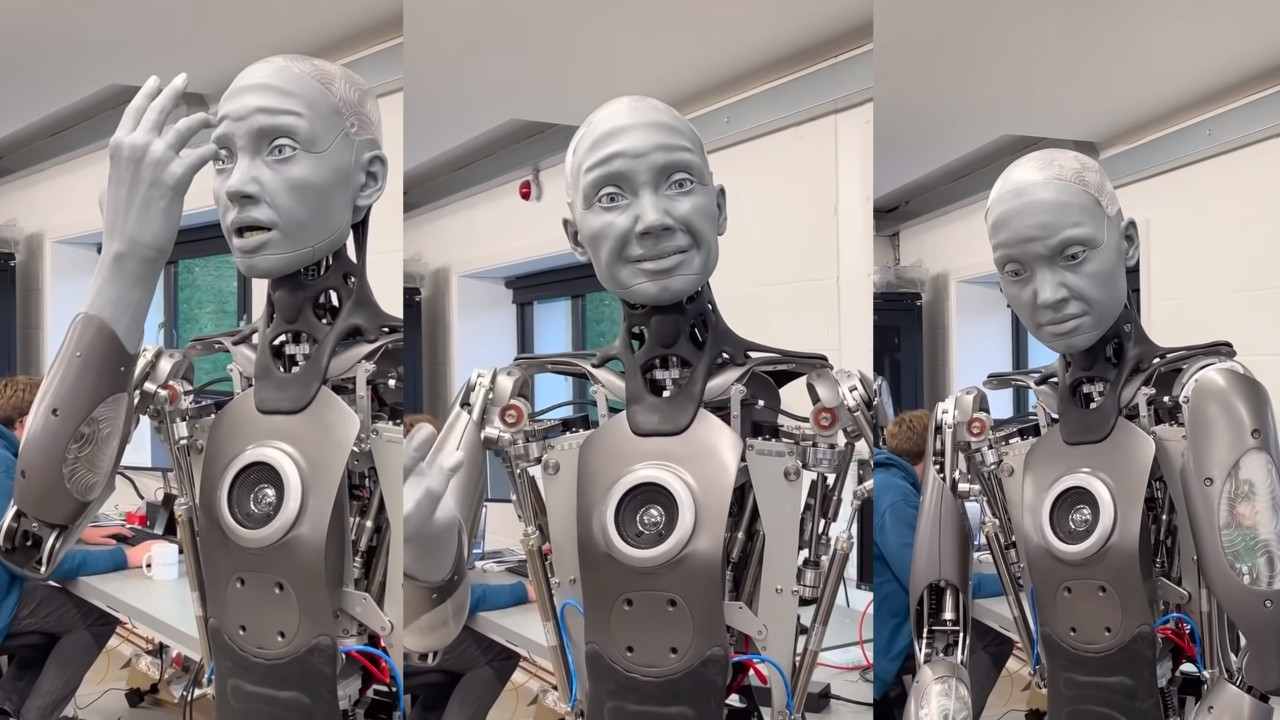 Robot Ameca s mimikou tvare ako clovek