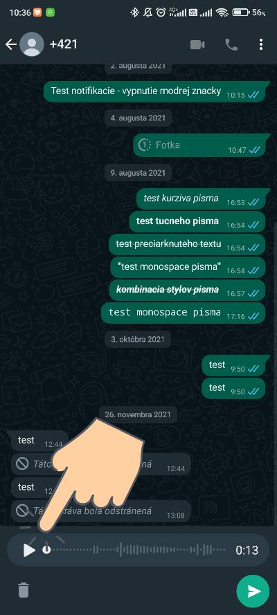 ako s mozete vypocut hlasove spravy este pred odoslanim WhatsApp_3