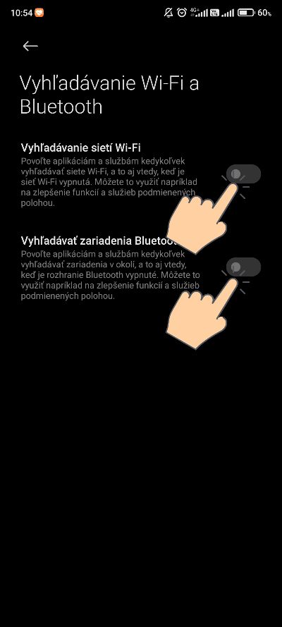 ako vypnut automaticke vyhladavanie WiFi a Bluetooth v Xiaomi telefone_2