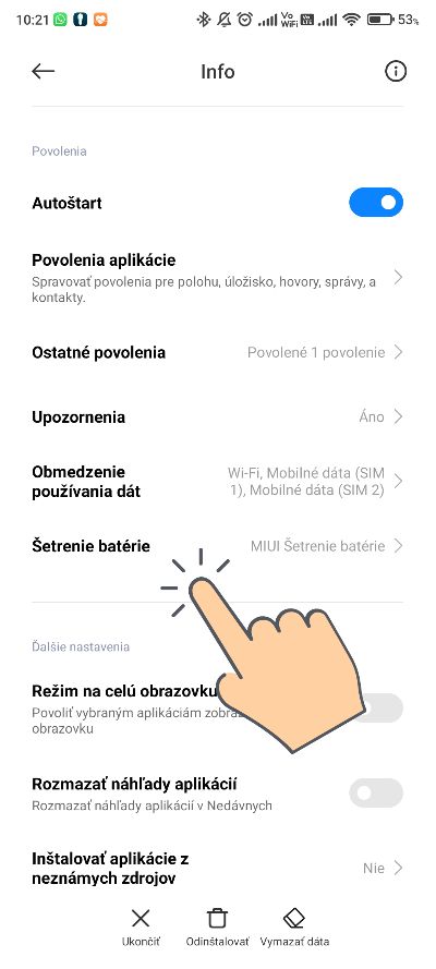 ako vypnut obmedzenia baterie pre aplikaciu_2