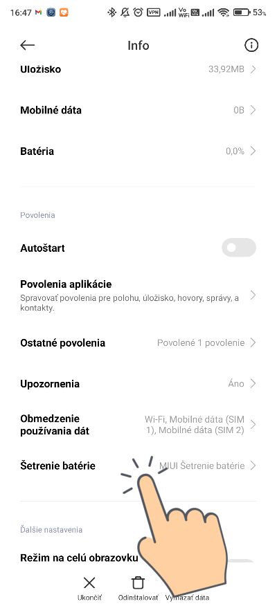 vypnutie obmedzeni baterie pre aplikaciu_2