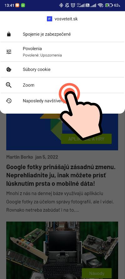 Chrome_prednstavenie priblizenia stranky_2