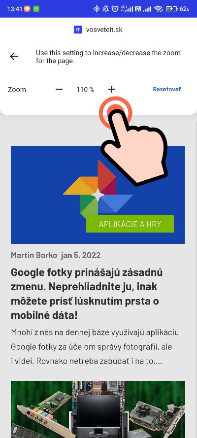 Chrome_prednstavenie priblizenia stranky_3