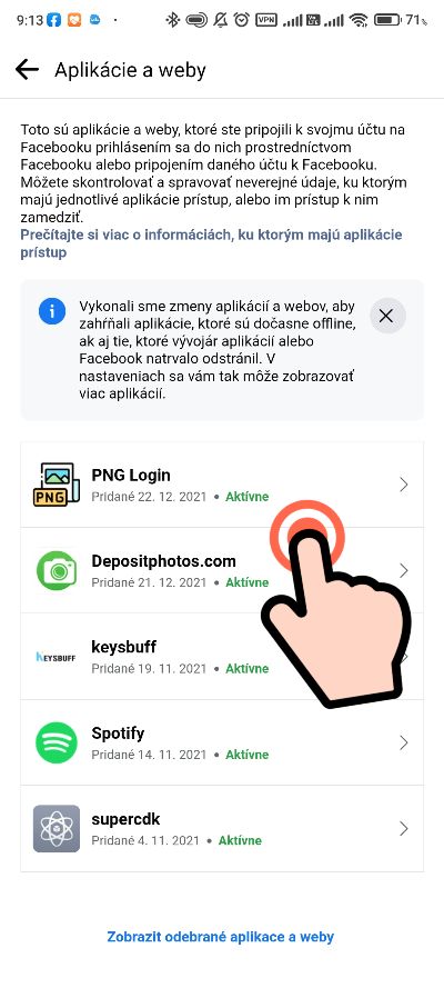Do ktorych stranok a webovych aplikacii sme pripojeni cez Facebook_5