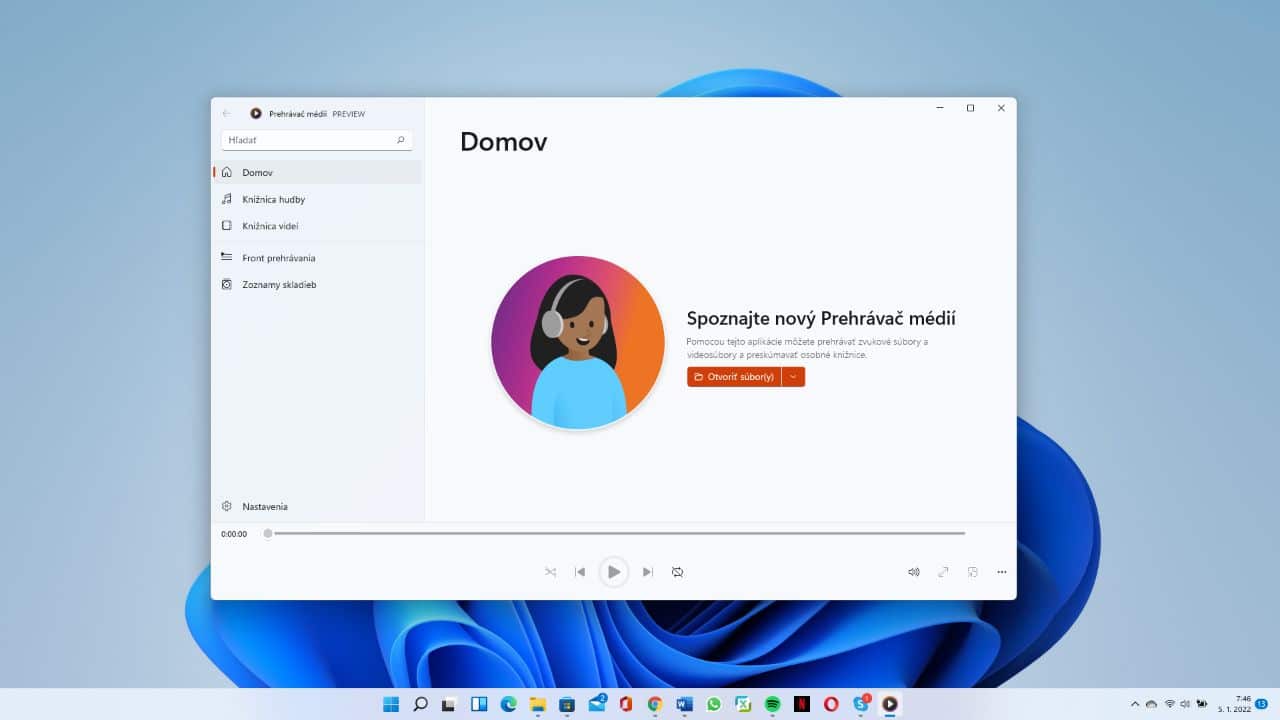 Novy Windows Media Player pre Windows 11
