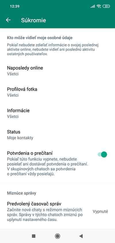 Ako chrániť svoje súkromie v aplikácii WhatsApp?