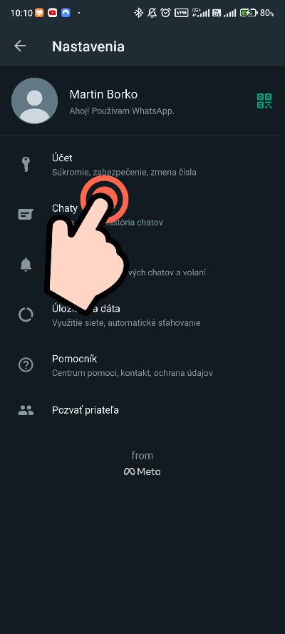 Ako zapnut overenie skenom prsta pri zapnuti WhatsAppu_navod_2