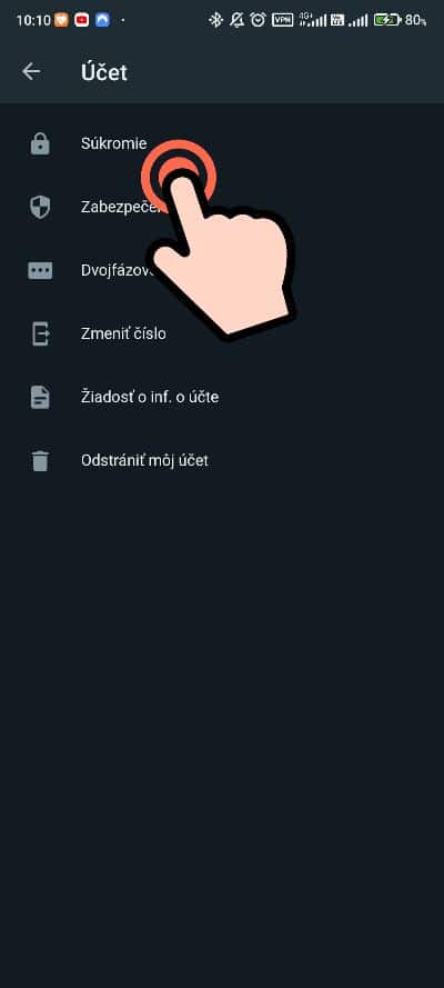 Ako zapnut overenie skenom prsta pri zapnuti WhatsAppu_navod_3