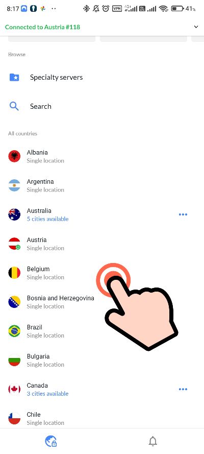 NordVPN_ako sa mozete pripojit cez inu krajinu_2