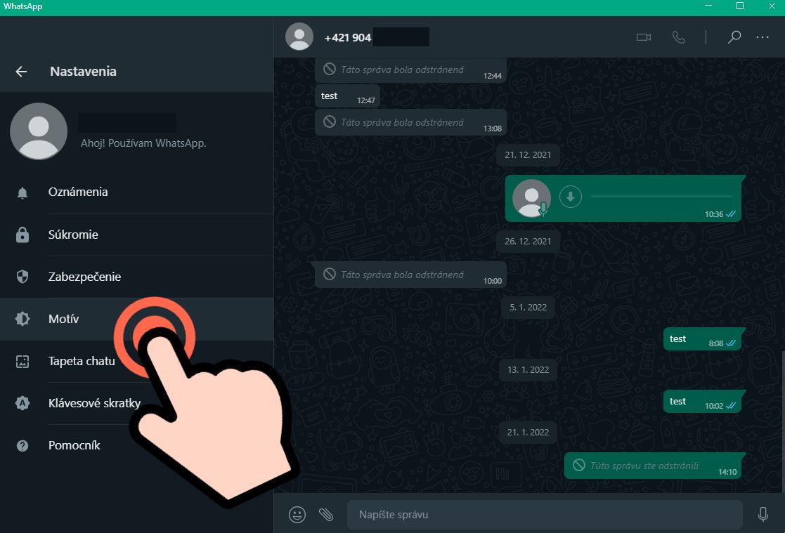 WhatsApp pre PC_Tmavy rezim_ako nastavit_1
