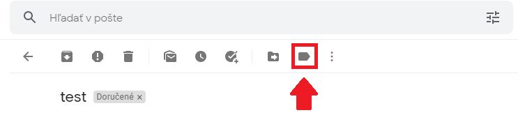 gmail štítkovanie