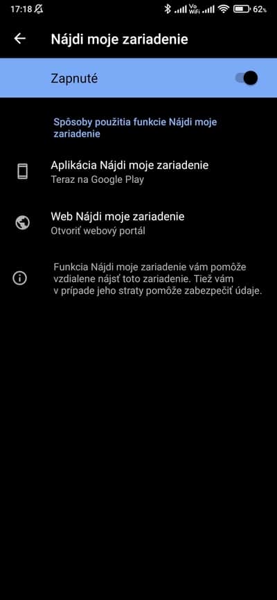 google nájdi moje zariadenie