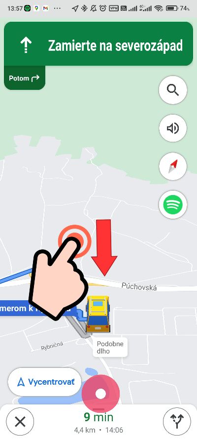 priblizenie map