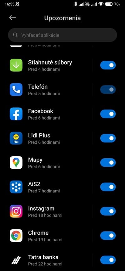 xiaomi zoznam aplikácii