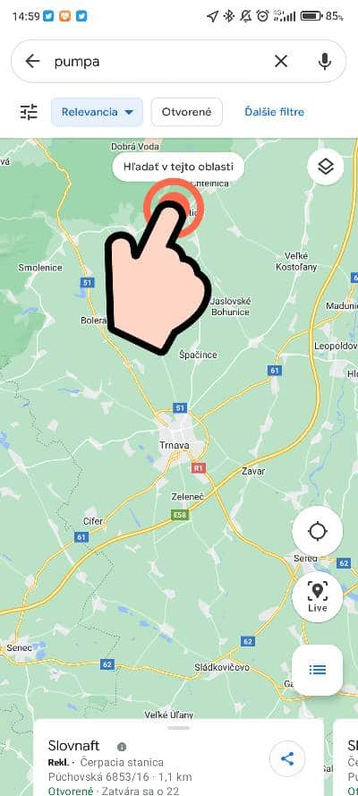 Ako vyhladat cenu benzinu v google mapach_4