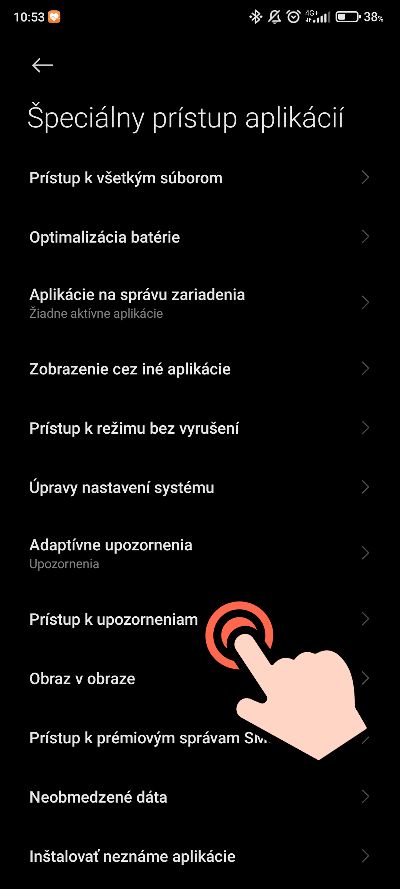 Android_pristup k upozornenia_2