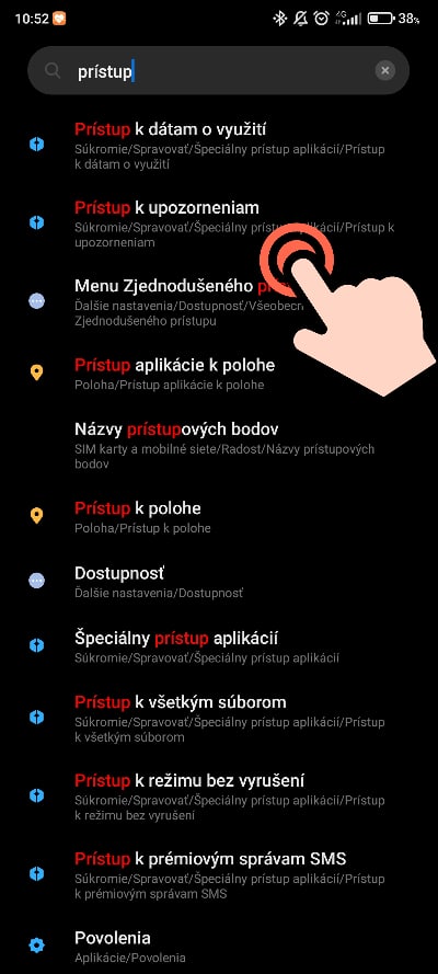 Android_pristup k upozorneniam
