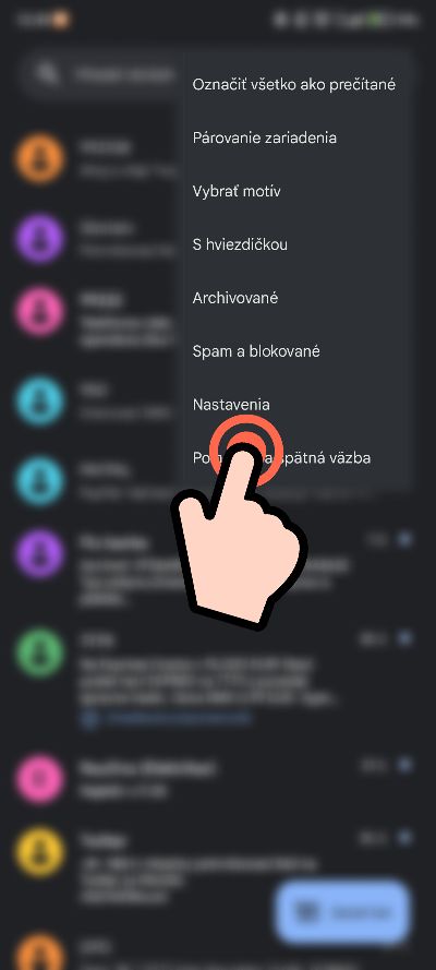Nastavenia aplikacie Spravy