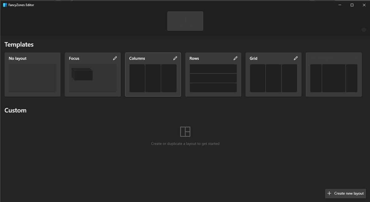 powertoys fancy zones edit