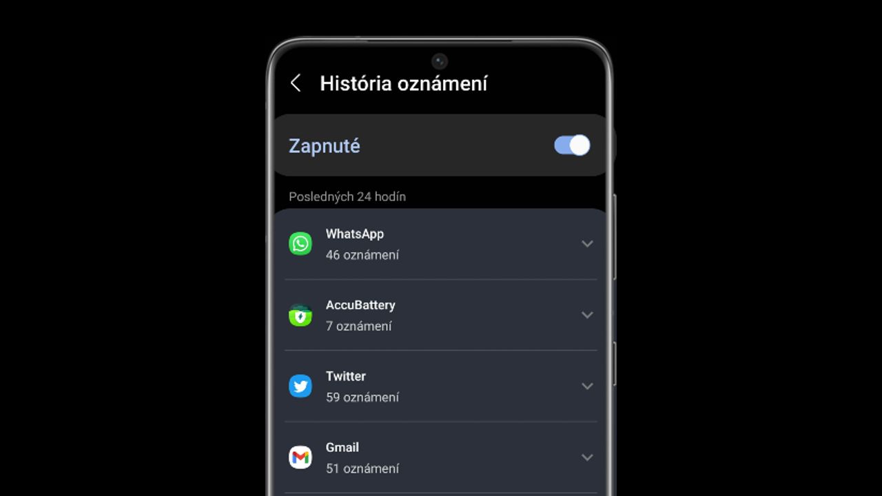 Historia upozorneni Samsung
