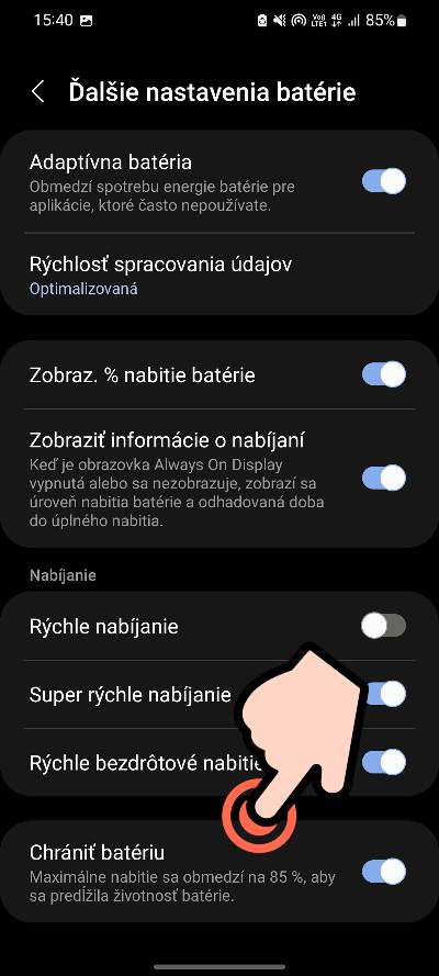 Samsung_ako nastavit funkciu setrenia baterie_3